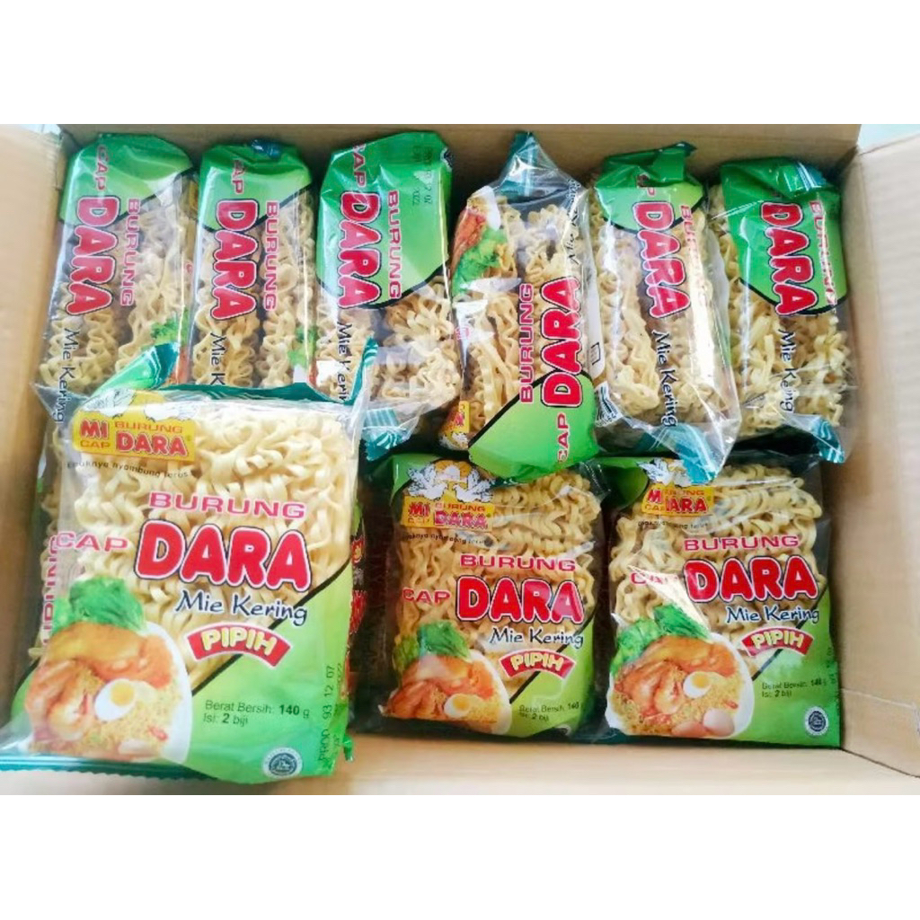 Mie Burung Dara Pipih 1 Dus isi 24pc-Harga Grosir Bisa Cod