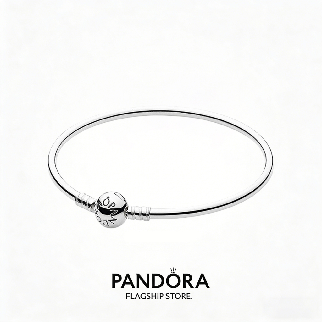 PANDORA Gelang Perak Dasar / Gelang Serbaguna Perak 925, Model Sehari-hari