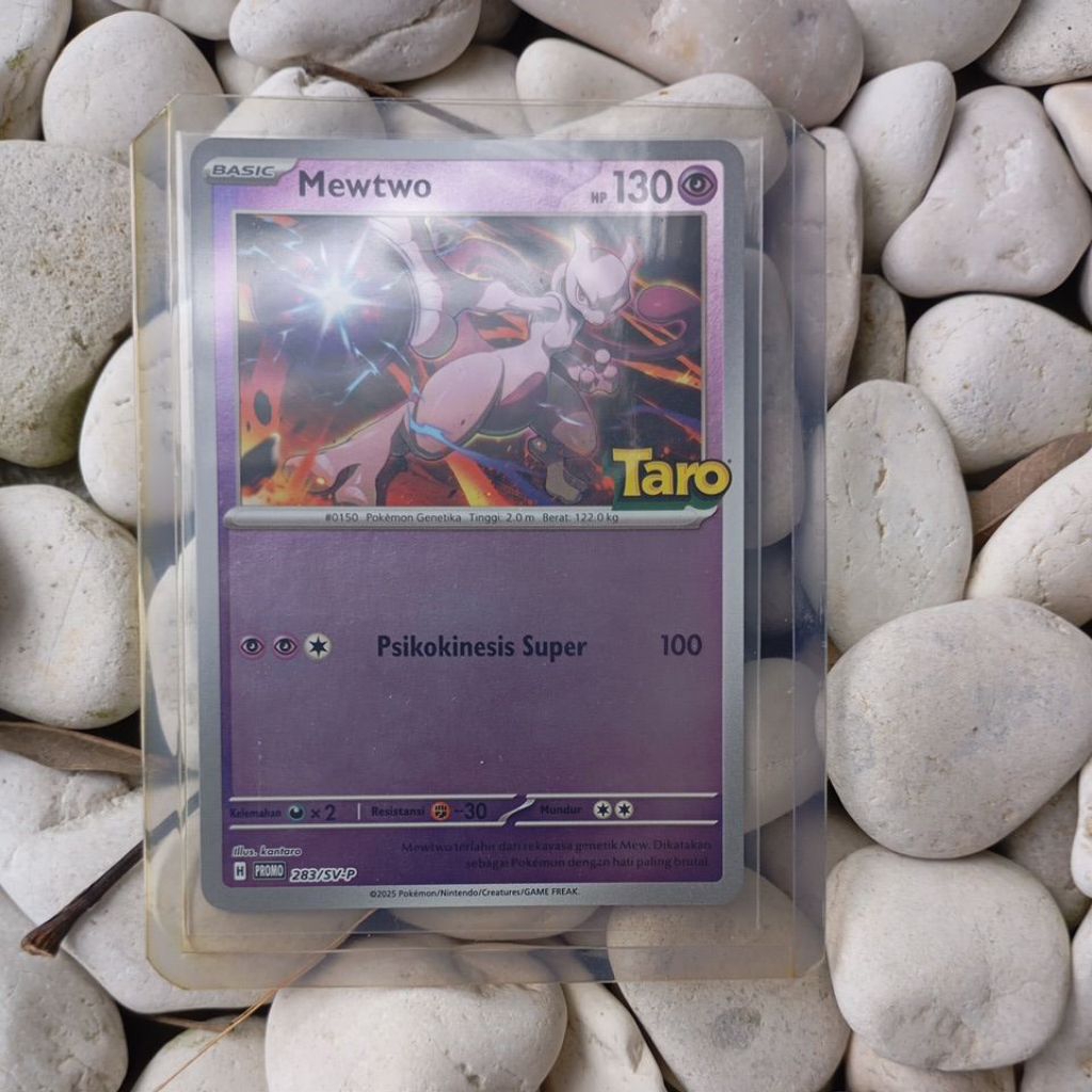 Kartu Pokemon Promo Taro - Mewtwo Holo