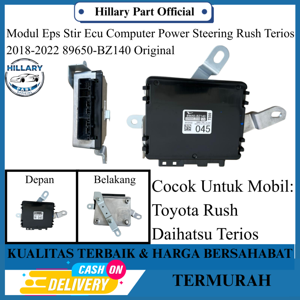 Modul Eps Stir Ecu Computer Power Steering Rush Terios 2018-2022 89650-BZ140 Original