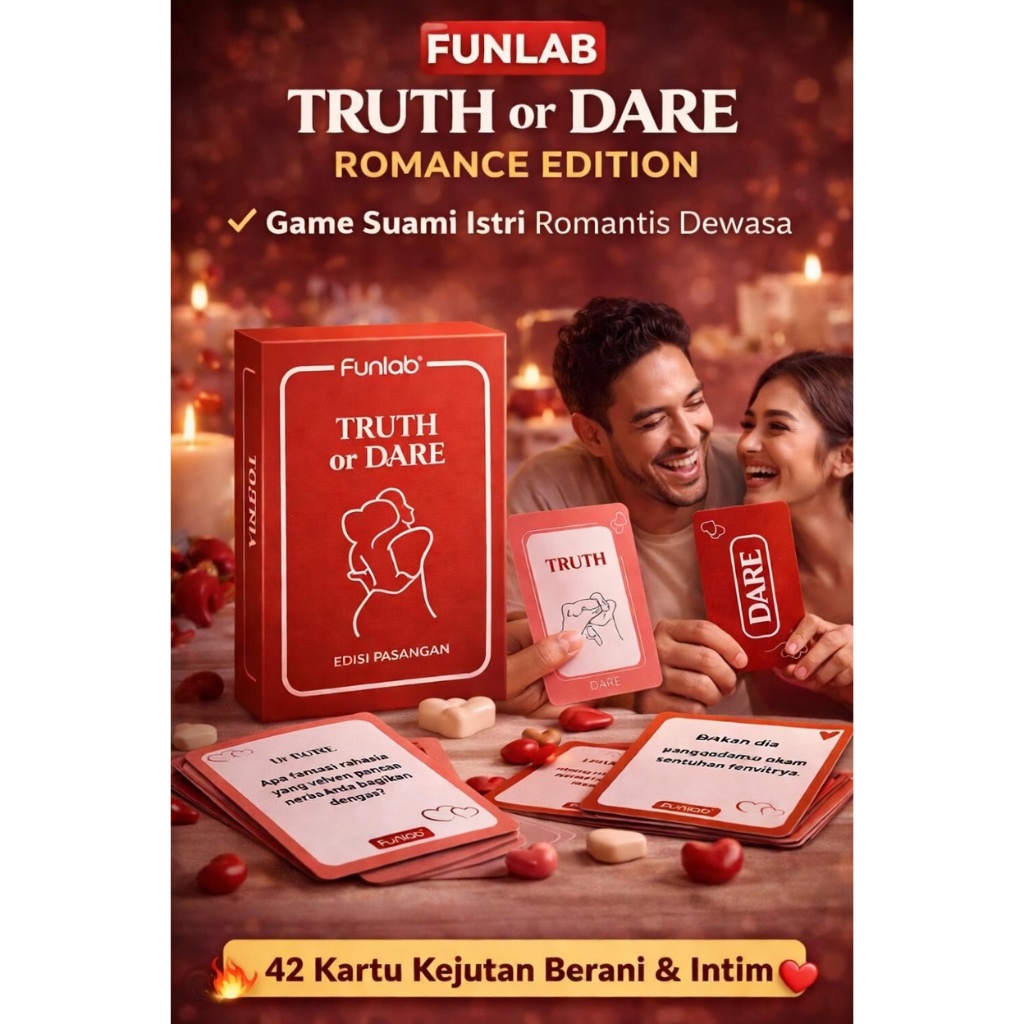 FunLab Truth or Dare Romance Edition | Game Pasangan Suami Istri | Game Romantis Pasutri  Bikin Penu