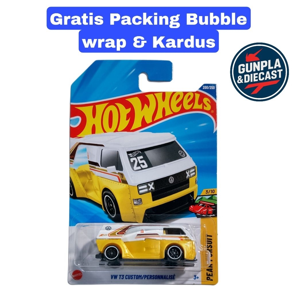 Hot Wheels VW T3 Custom Kuning Lot Q 2025 Diecast