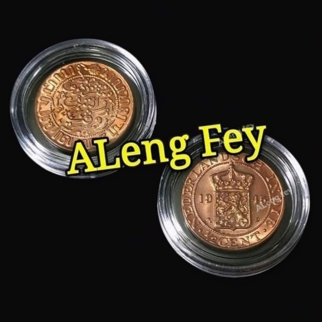 uang kuno koin Nederlandsch indie Setengah Cent