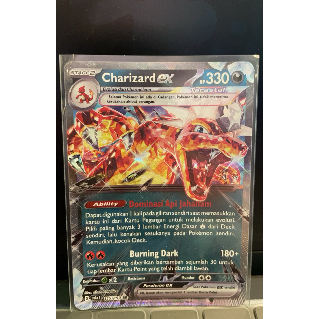 Kartu Pokemon Charizard EX 115/190 RR (ID)