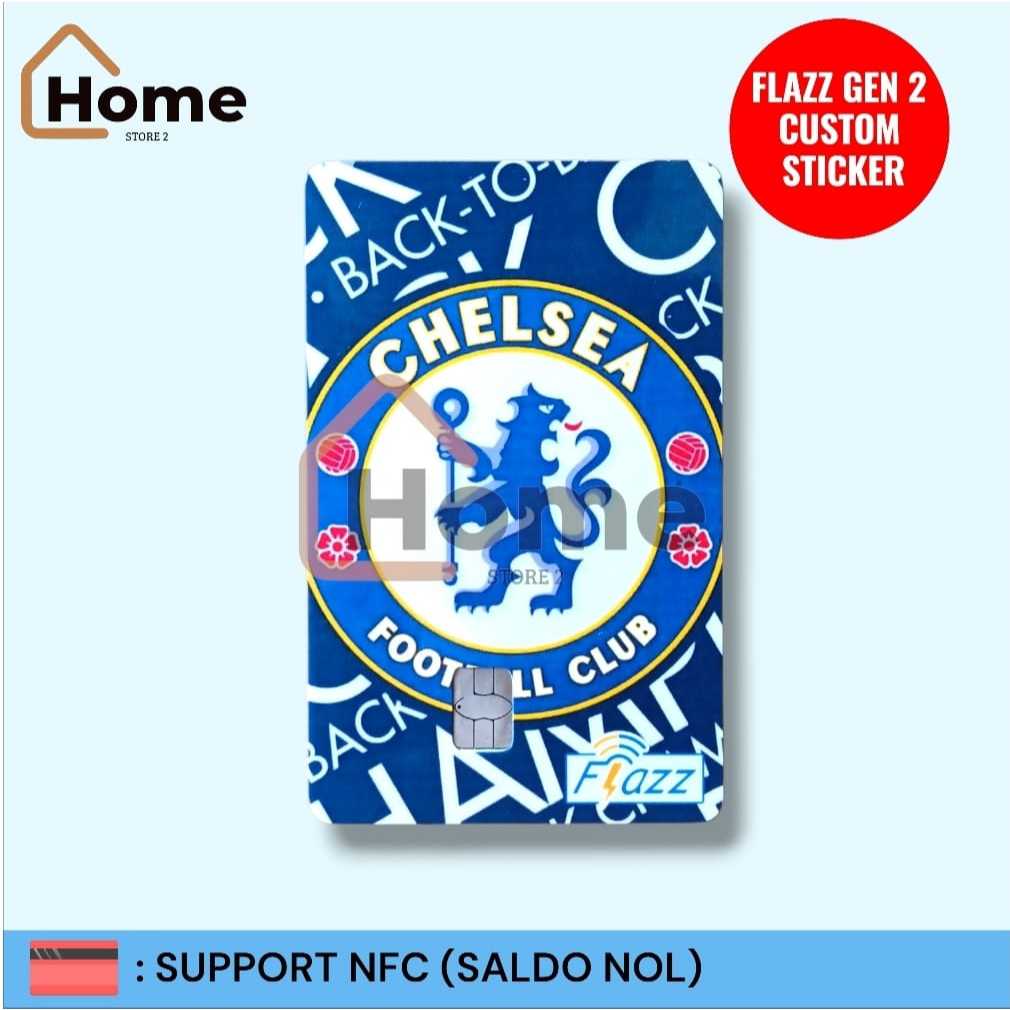 KARTU ETOLL FLAZZ BCA GEN 2 CUSTOM STIKER - CHELSEA [BACK TO BACK CHAMPIONS]