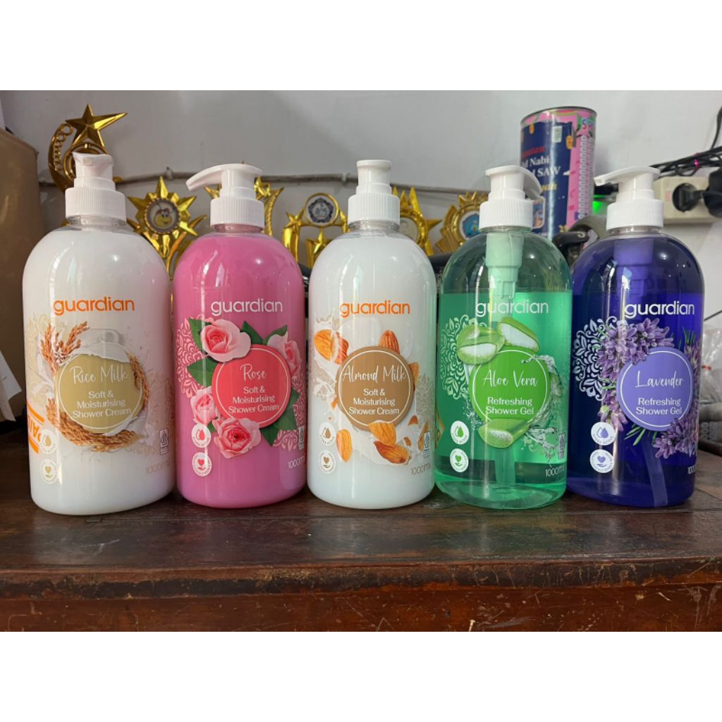 Sabun mandi Guardian 1000ml sabun mandi botol Guardian Essential Milk Shower Cream 1000ml