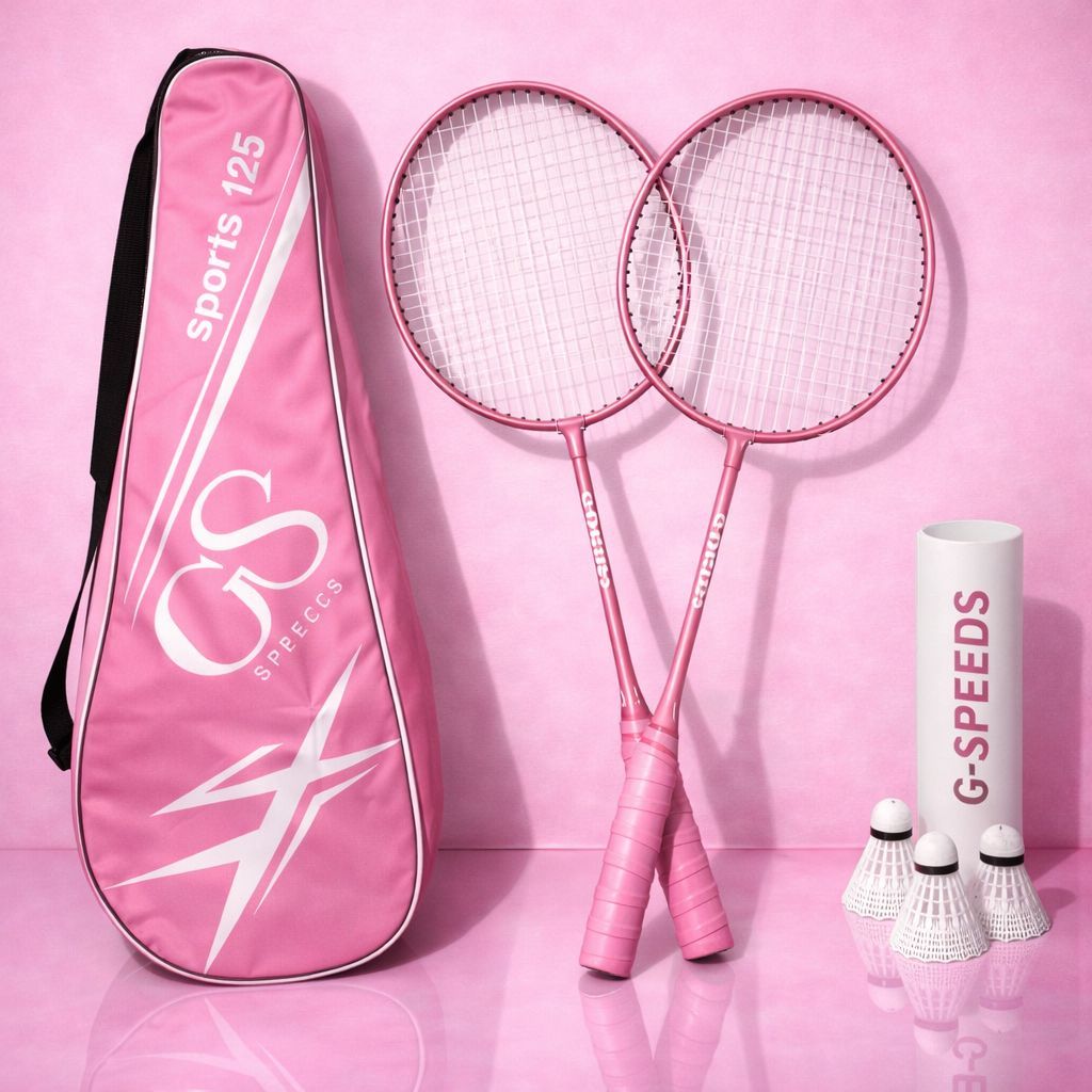 [Free Tas] Raket Badminton Paket Komplit/ Raket Bulu Tangkis Isi 2 Free Bag/Raket Bulutangkis/Shuttl