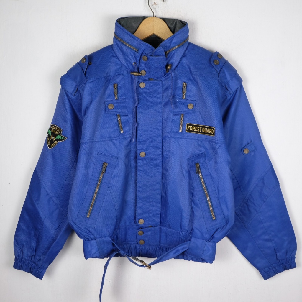 JAKET VINTAGE FOREST GUARD SKI RACING TEAM JK249 SIZE M-L