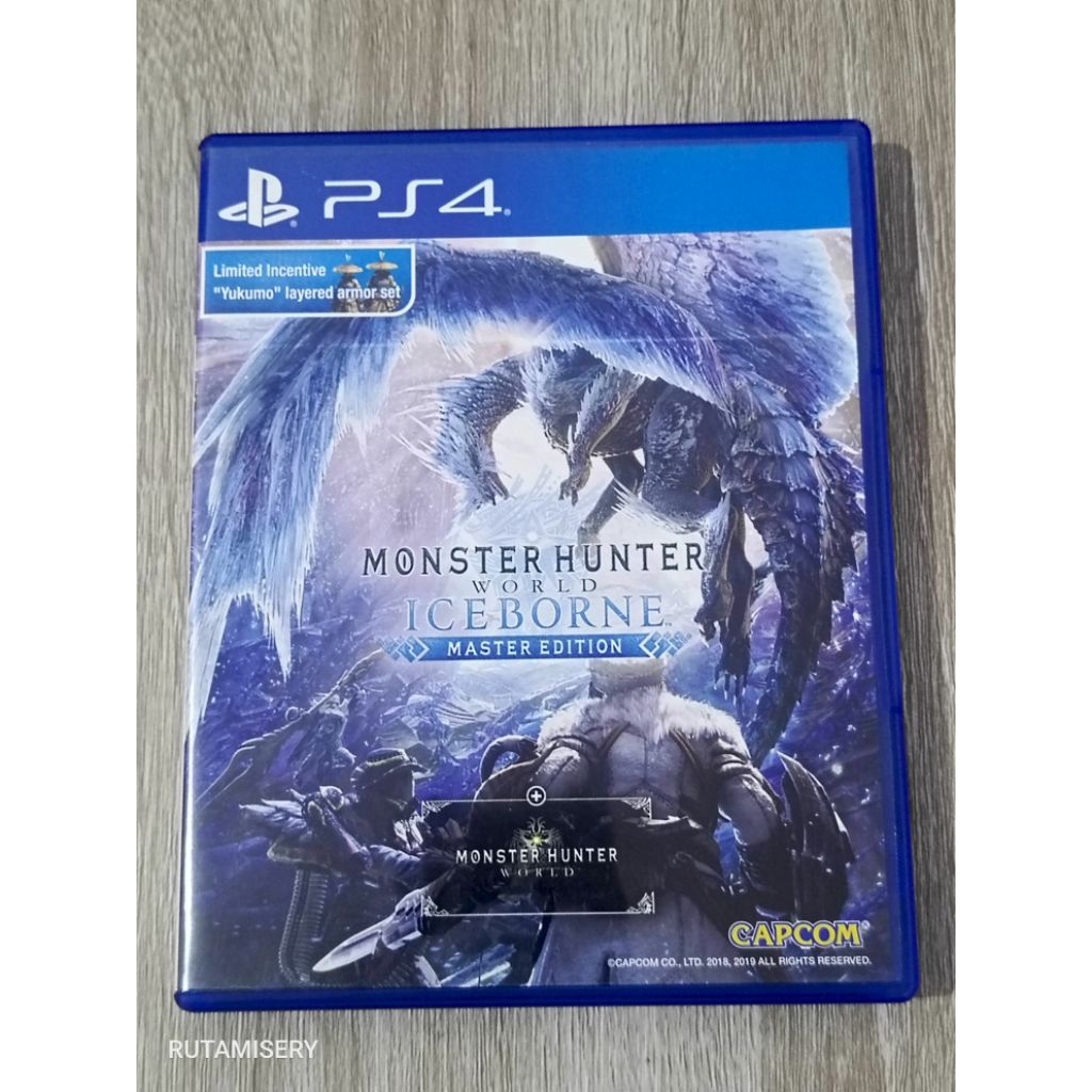 Monster Hunter world ICEBORNE kaset bd ps4