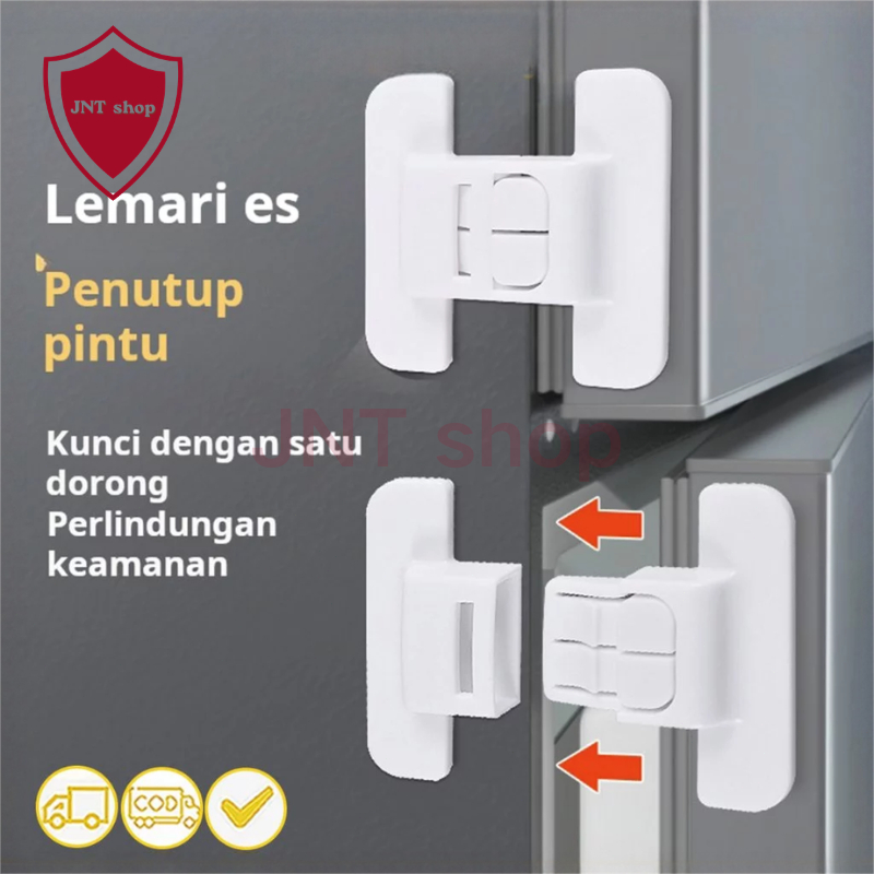 dreamsea1 Kunci Pengaman Pintu Kulkas Alat Penutup Pengunci Pintu Kulkas Laci Safety Lock Aman untuk
