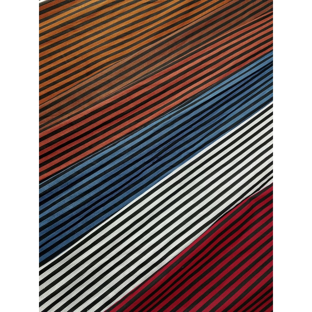 batik katun motif lurik garis garis