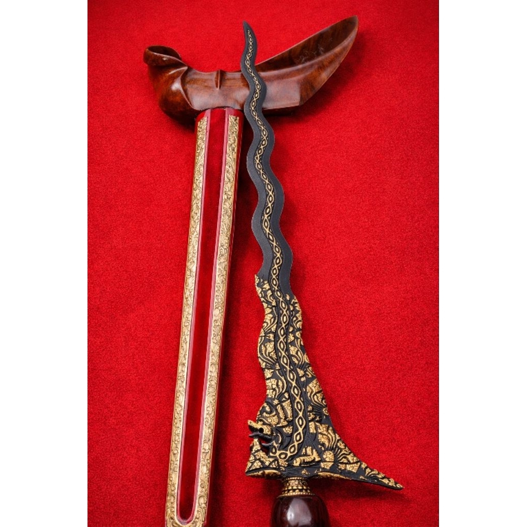 Keris Nogo Rojo Antik – Pusaka Jawa Asli, Pamor Indah & Langka