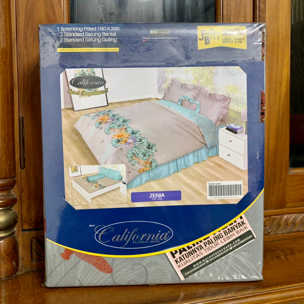 PRELOVED NEW - Sprei California 180 x 200