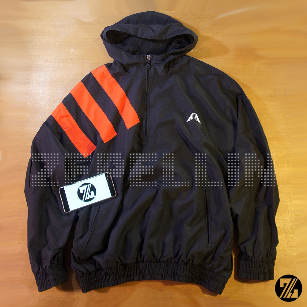 JAKET HALF ZIP HOODIE ADIDAS BASKETBALL ANTHONY EDWARDS AE ANORAK PULLOVER