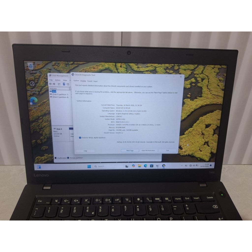 Thinkpad t460 core i5