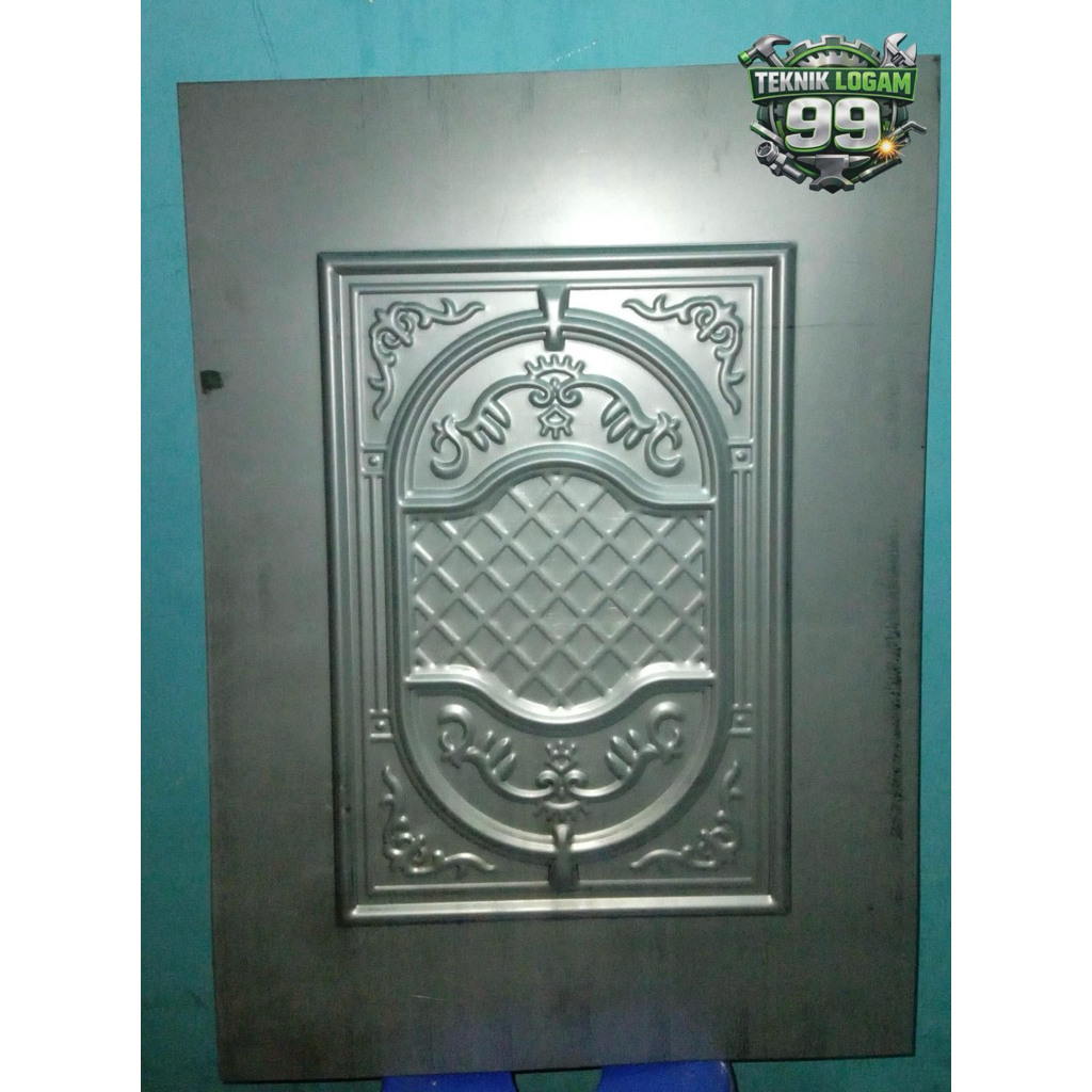 Plat Motif Pintu Rolling Door - Ukuran 50x70 Tebal 1mm