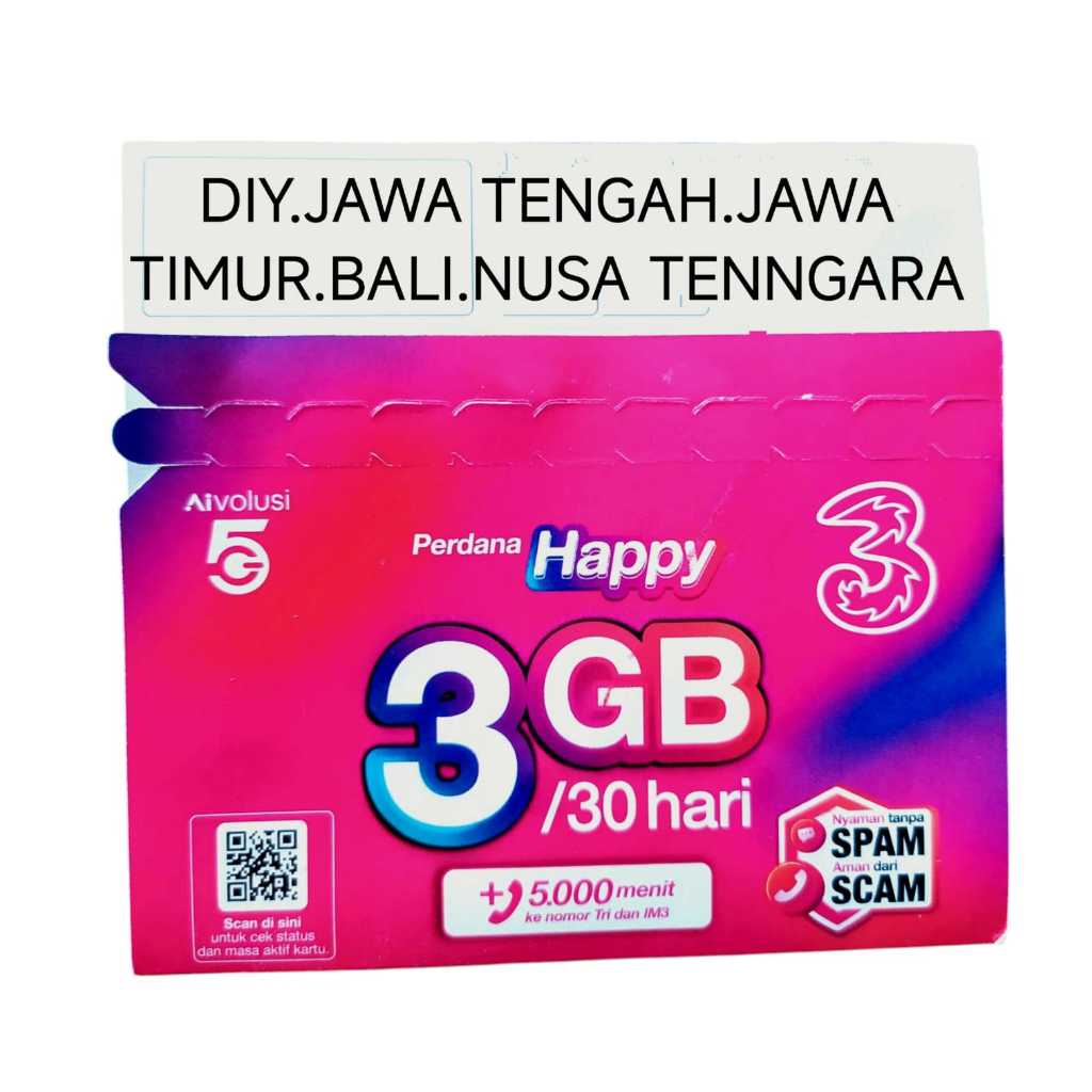 KARTU PERDANA TRI TANPA INJECT