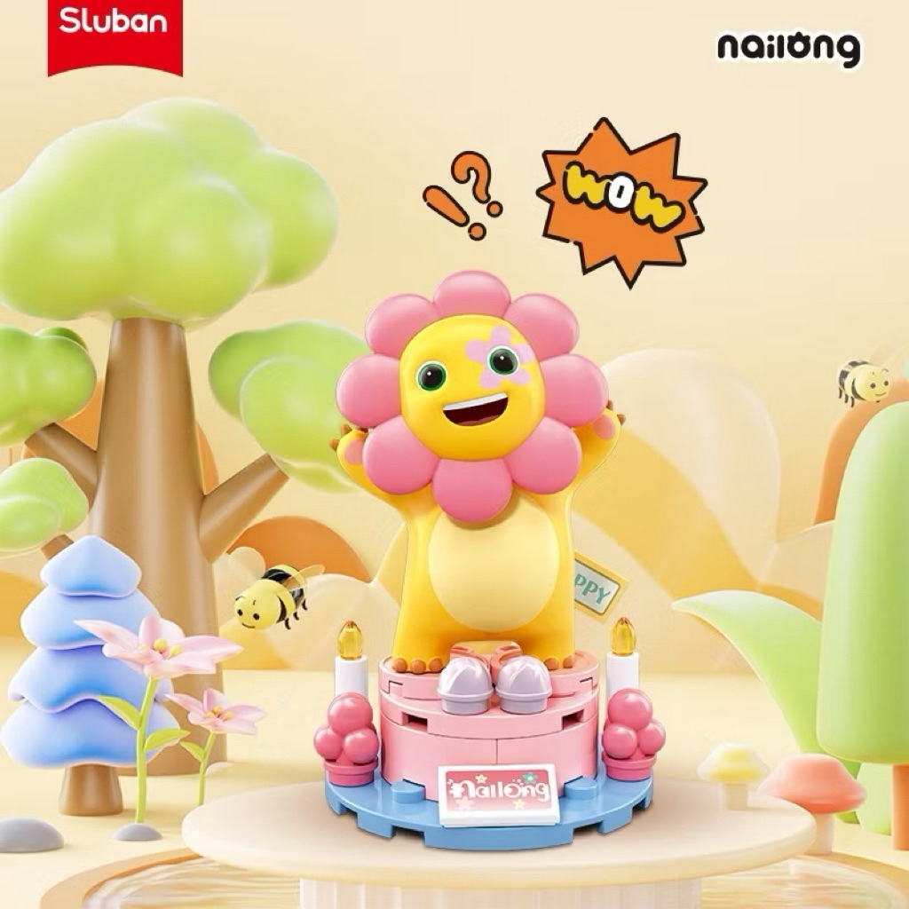 OHSOME Nailong Blind Box Gacha Set Koleksi Figure Nailong Series Nai Long Yellow Dino Mystery Box (1
