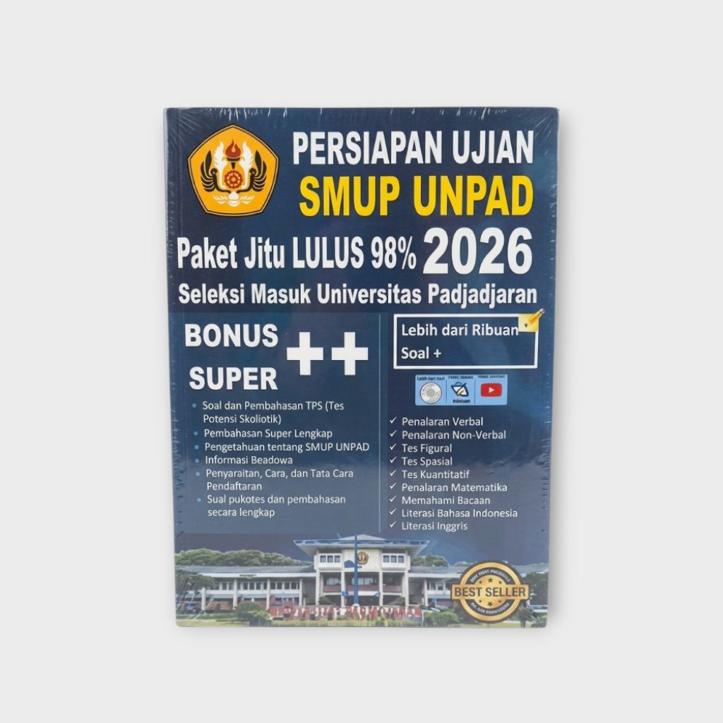 Buku Persiapan Ujian SMUP UNPAD 2026 - Paket Jitu Lulus 98%