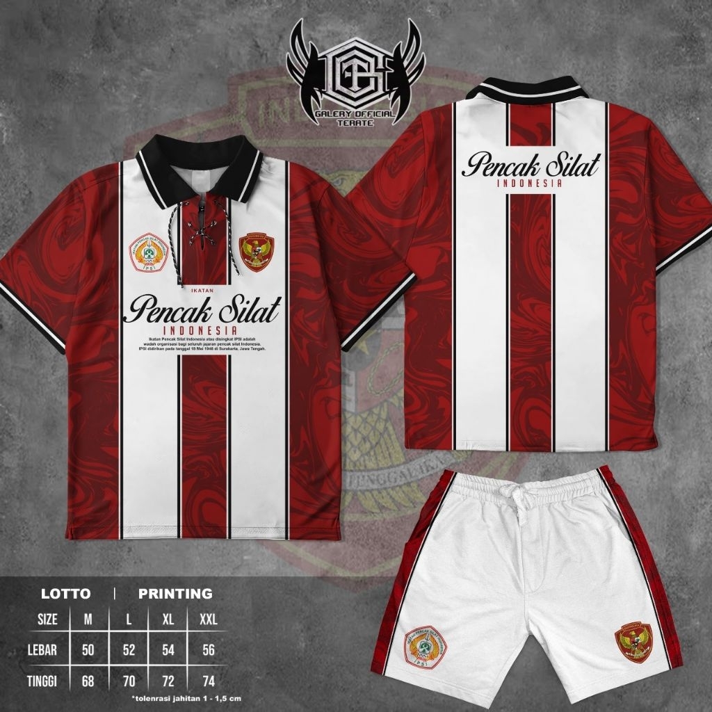 JERSEY VINTAGE IPSI JERSEY KERAH PENCAK SILAT INDONESIA JERSEY SETELAN IPSI TERBARU