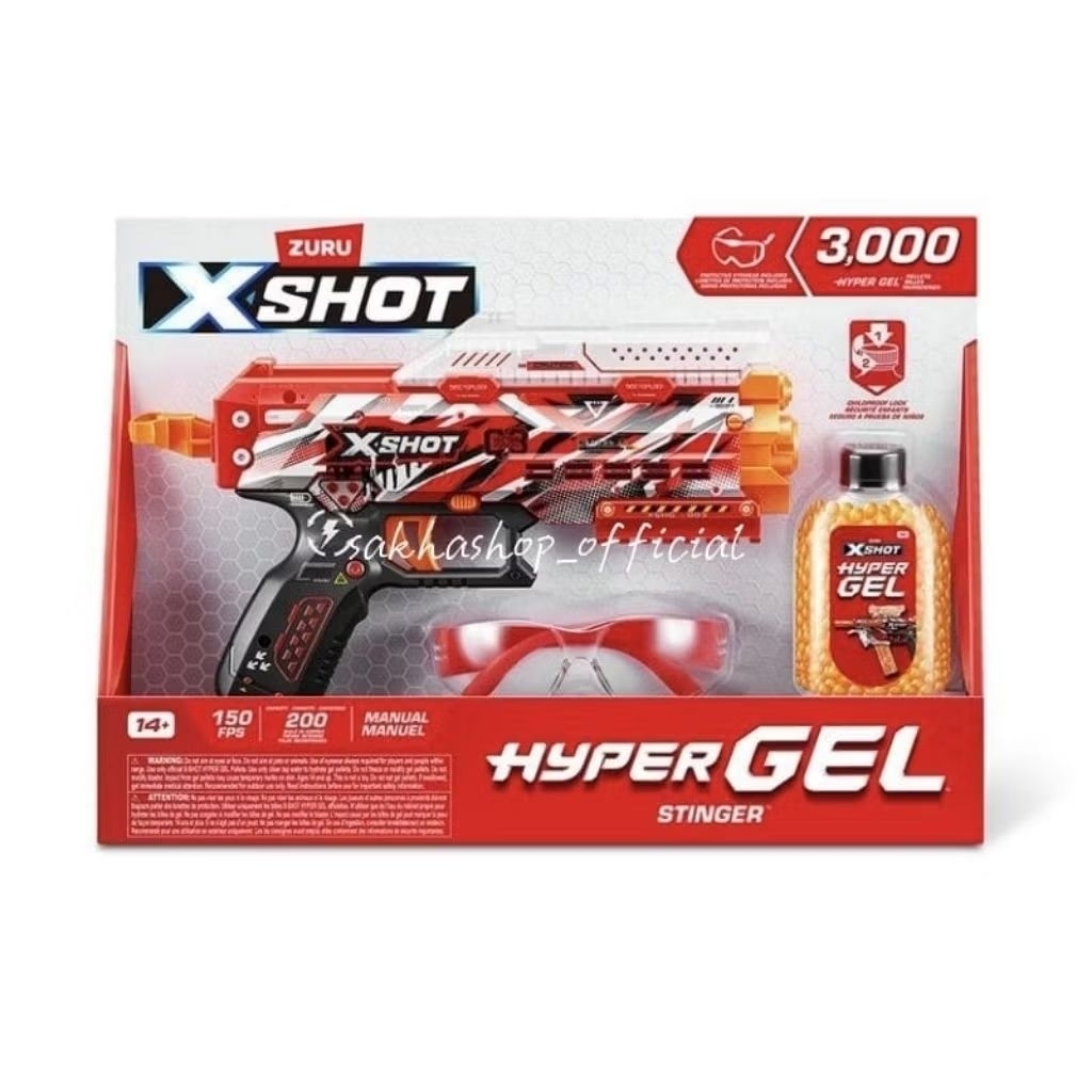 Zuru Xshot Hyper Gel Stinger - 3000 Gel New
