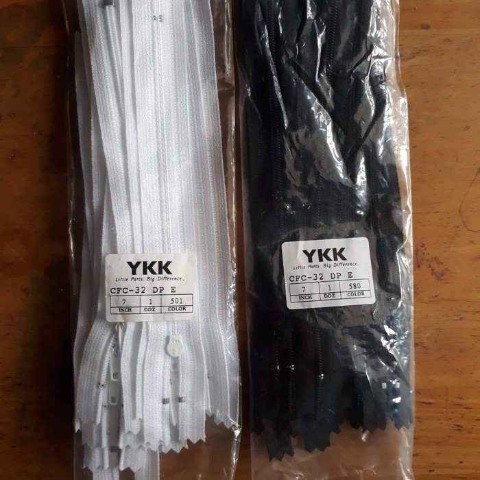 ISI 1 LUSIN 7 INCH RESLETING SLETING CELANA ORI YKK / RESLETING YKK 17,5 CM KEPALA CAT/PLASTIK BUKAN