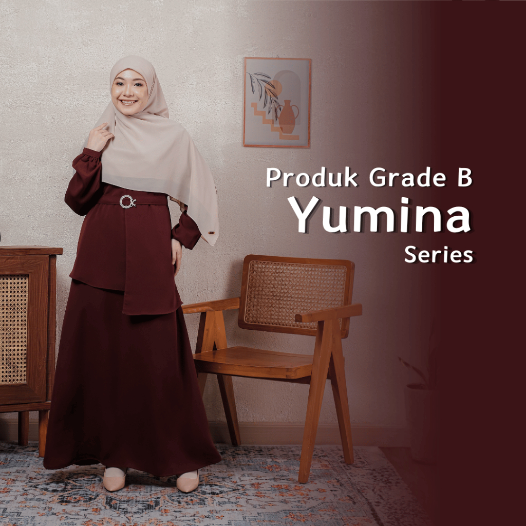 (READY STOCK) DRESS YUMINA SERIES / DRESS GAMIS BUSUI / DRESS GAMIS WISUDA / DRESS ASYALIA GRADE B