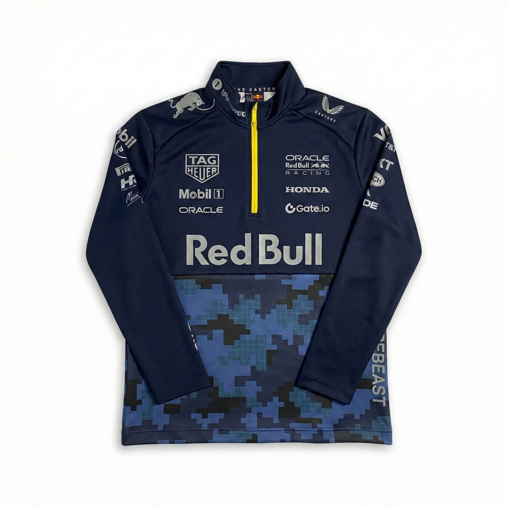 Jacket Red Bull Racing F1 x HypeBeast 2025 Special Edition 1/4 Zip Sweatshirt -  jaket redbull pria 