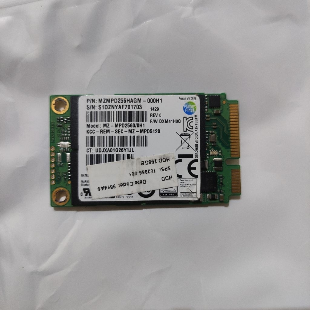 SSD MSATA 256GB SAMSUNG