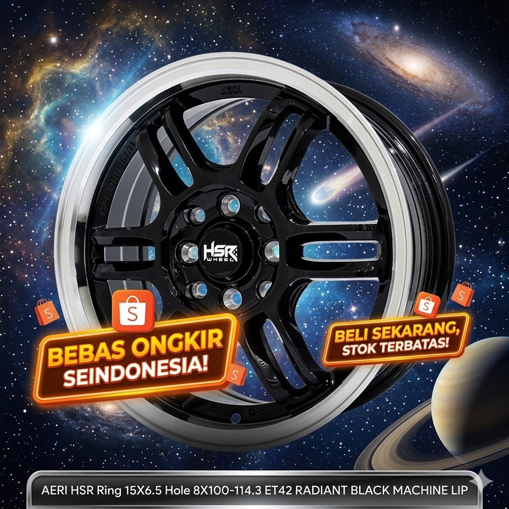 pelek mobil racing hsr R15 cocok untuk etios avega lancer wagon mobilio dll velg hsr AERI R15