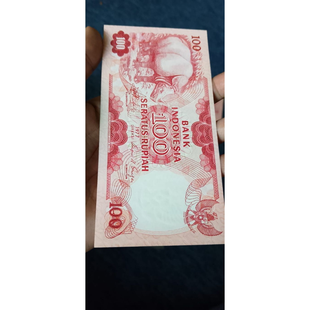 Uang kuno 100 Rupiah Tahun 1977 Seri X