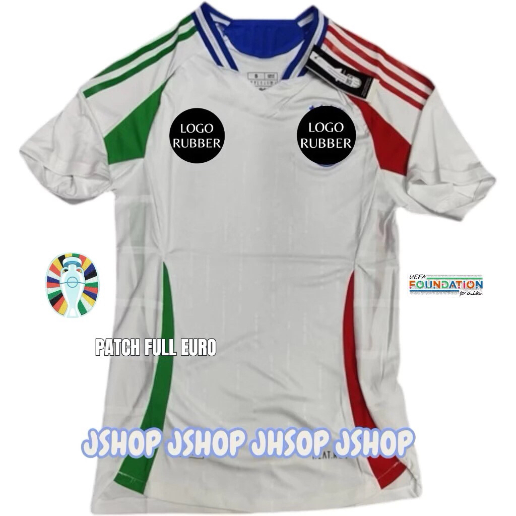 PLAYER ISSUE JERSEY BAJU BOLA ITALY AWAY 2024 JERSEY BOLA FUTSAL OLAHRAGA