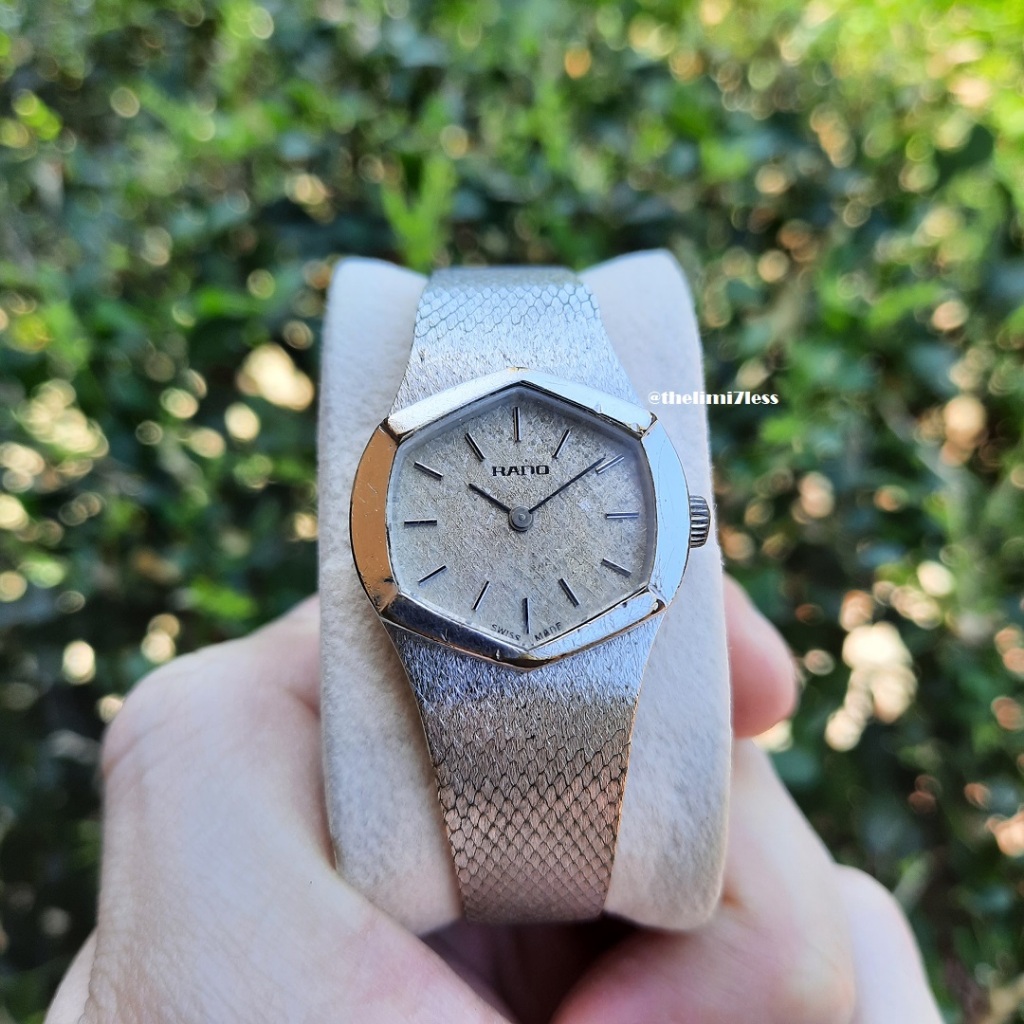 Jam tangan Rado mechanical 17 jewels swiss made ref 305 32022 with bangle strap