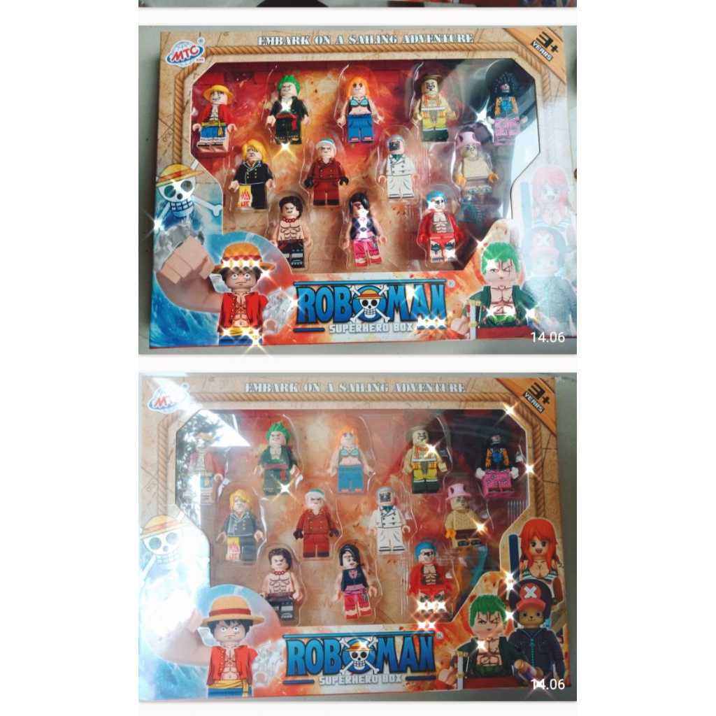 Mainan anak Lego roboman box motif rendem isi 12pcs