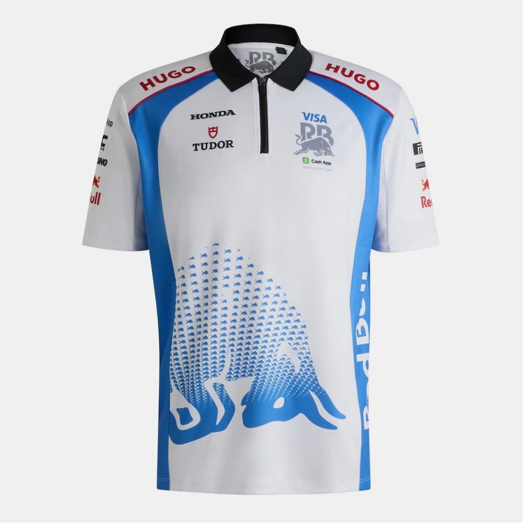 Kemeja Polo Pria Lengan Pendek BOSS Red Bull F1 Musim 2025