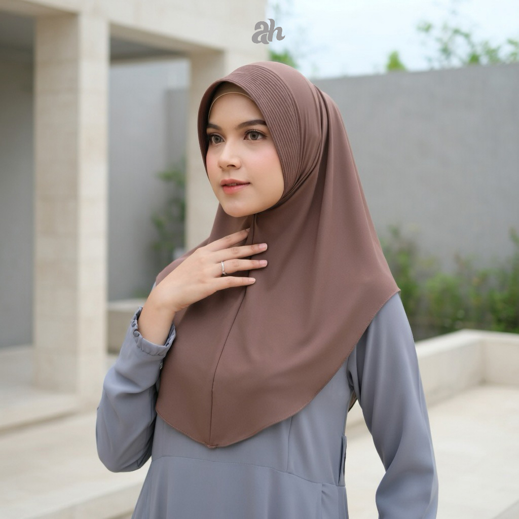 Adreena - Hijab Instan Bergo Daily Manda Jersey Permium Size M