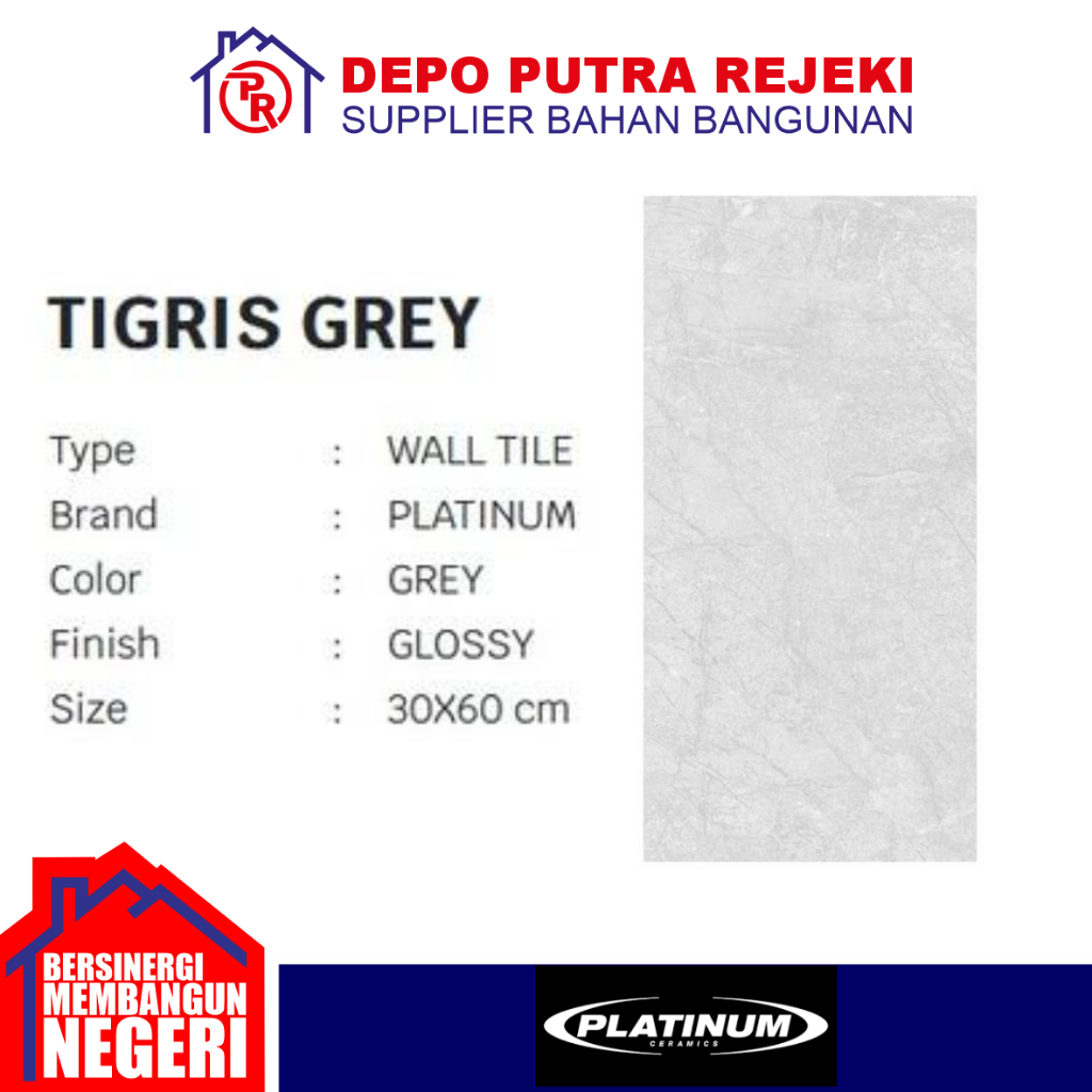 Keramik 30/60 Platinum Tigris Grey