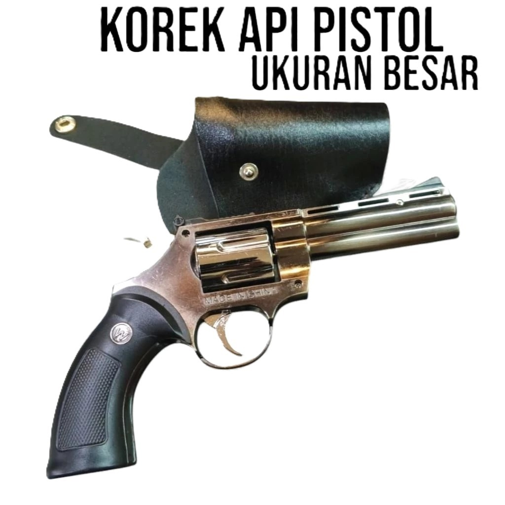 Korek api pistol / Pemantik api gas model pistol free sarung