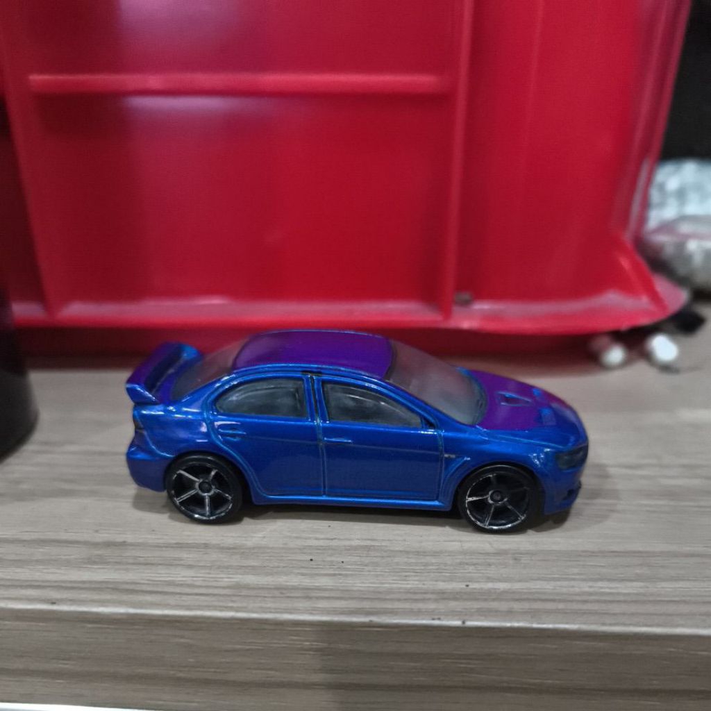 Hot Wheels Mitsubishi Lancer Evolution X Biru 2008 First Edition loose