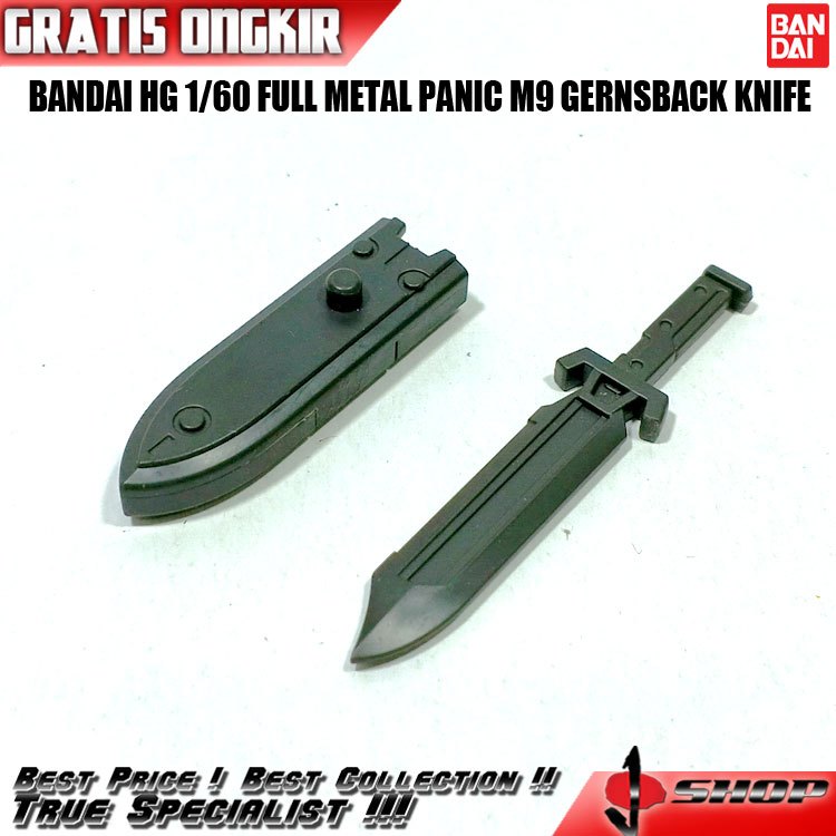 BANDAI HG 1/60 FULL METAL PANIC M9 GERNSBACK KNIFE BND356