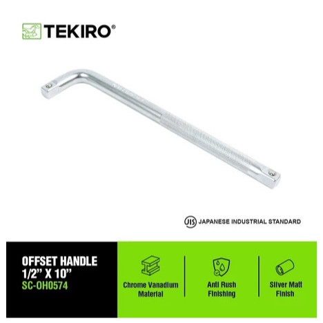 TEKIRO Gagang Shock L 1/2" x 10" 12" Offset Handle Kunci Sock Shok Sok ORIGINAL