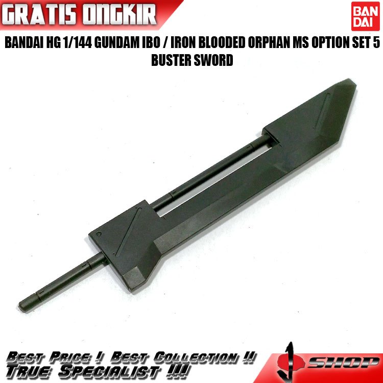 BANDAI HG 1/144 GUNDAM I-BO MS OPTION SET 5 BUSTER SWORD (2) HG3828