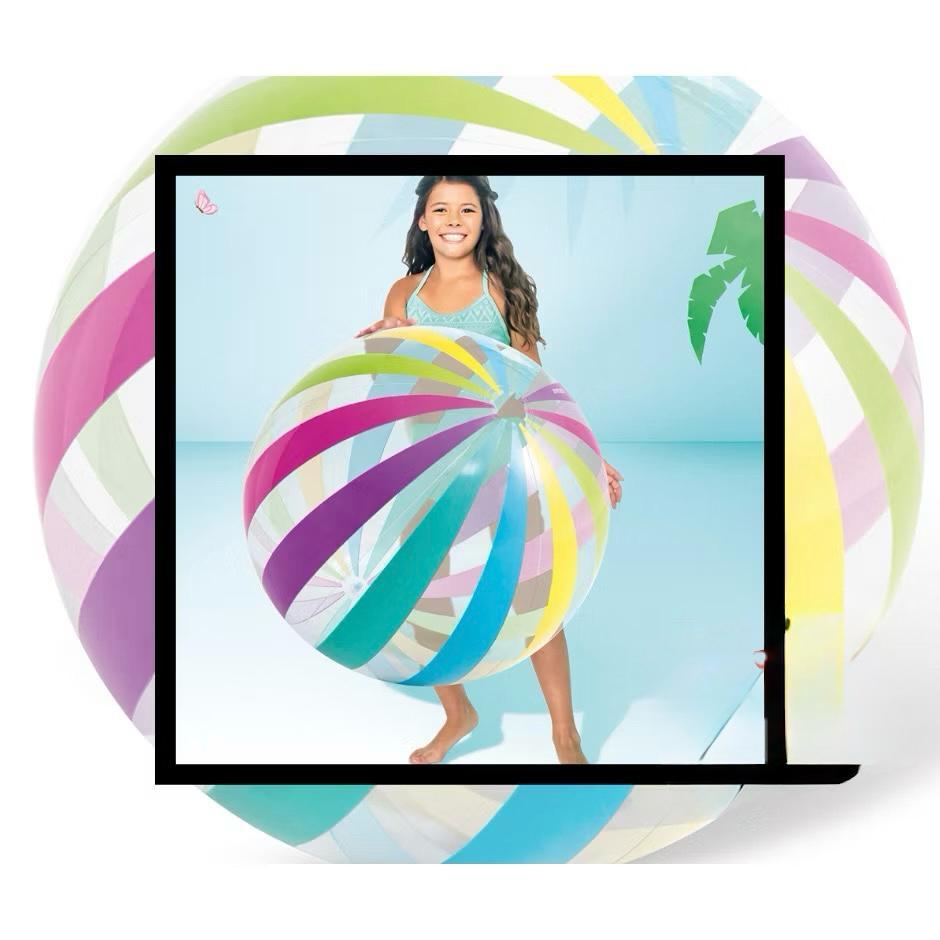 NEW Intex 59065 Bola pantai jumbo 107 cm glossy colorful giant beach ball Intex 59065bola pantai