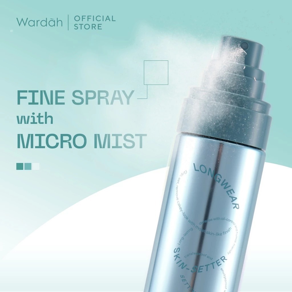 WARDAH Longwear Skin-Setter Setting Spray 80 ml | Setting Spray Wardah 80ml