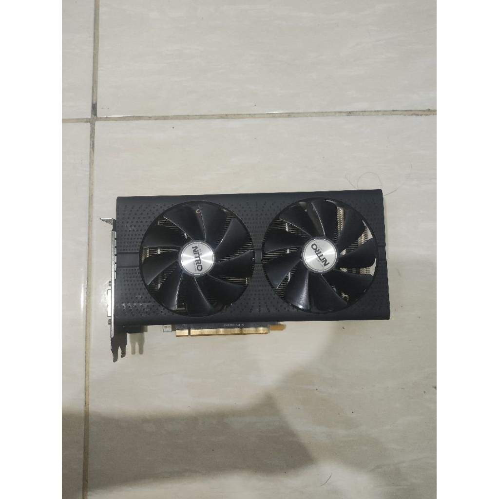 VGA Sapphire Nitro+ RX 580 4GB GDDR5 256bit Gaming GPU RX580 Bekas Normal