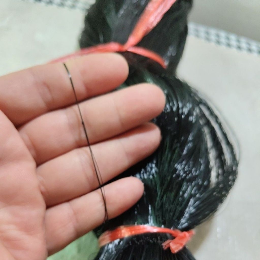 025 jaring burung hitam 4" tinggi 7 meter, jaring saja