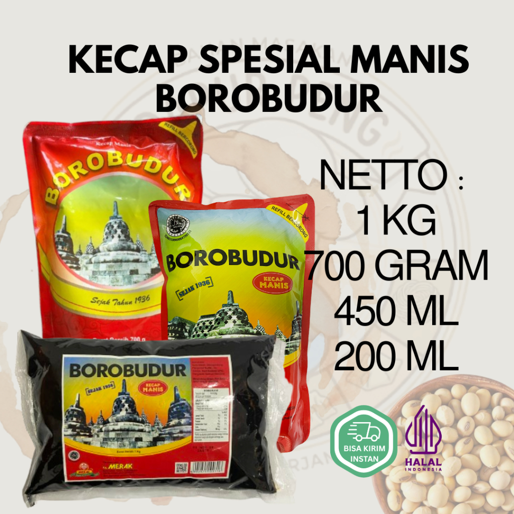 Kecap Manis Refil Borobudur Spesial - Kecap Manis Legendaris