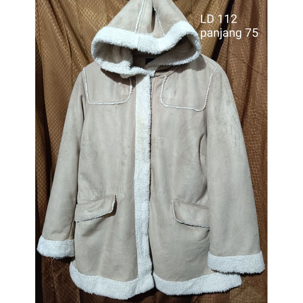 jaket vintage hoodie suede bulu jaket suede bulu coklat jaket winter bulu coklat jaket kulit suede b