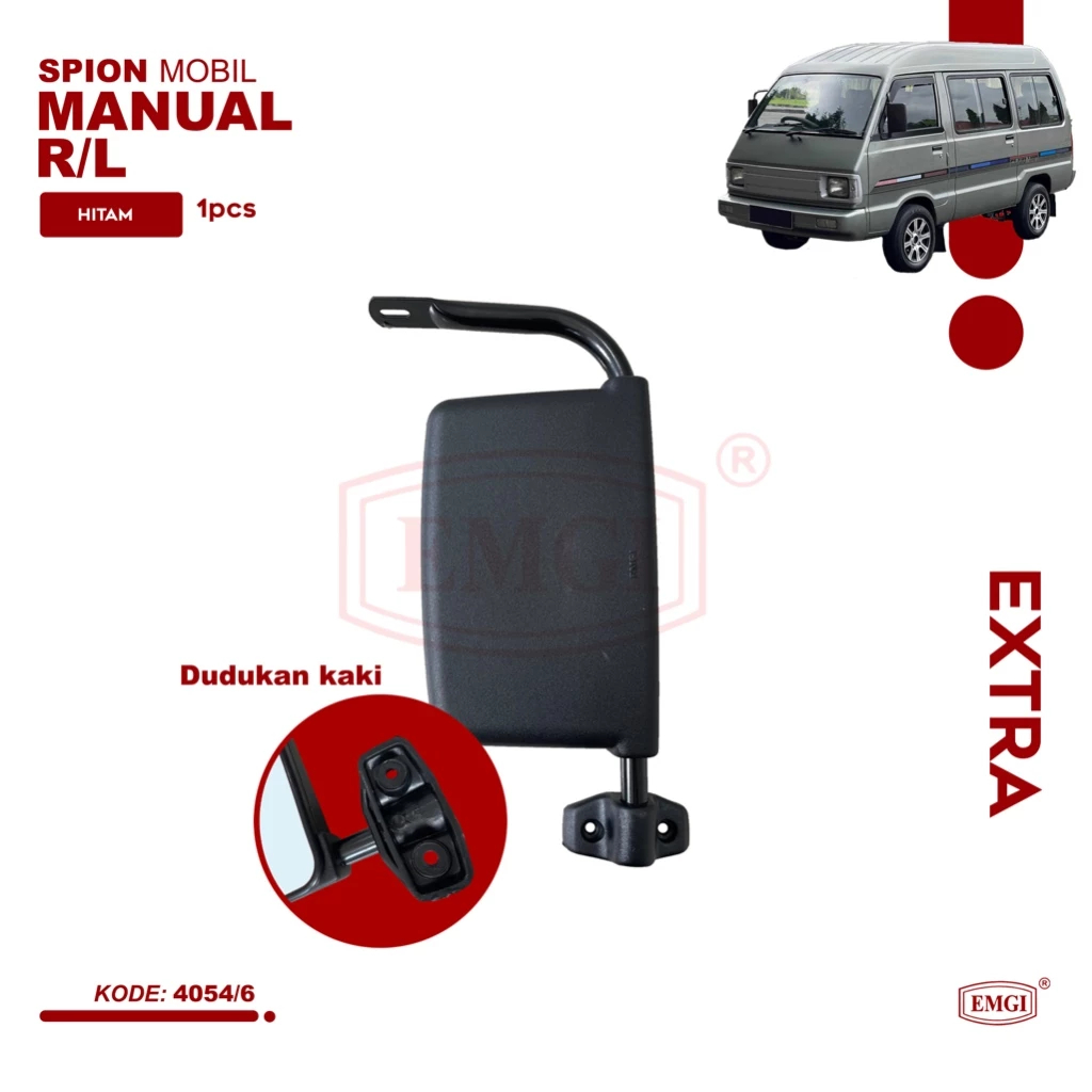 EMGI - SPION MERK EMGI KODE 4054 4056 UNTUK MOBIL SUZUKI CARRY EXTRA DIJAMIN AWET KACA TERANG TAHAN 