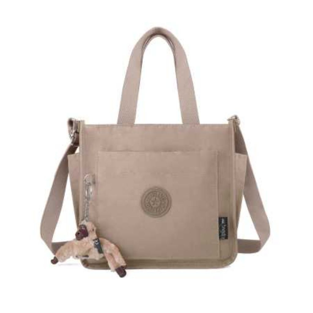 Tas Selempang Wanita KP 3138 Tote Bag Nylon Premium dengan Banyak Kantong dan Tali Adjustable